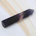 Miniatyrbillede 7 af 8: Enkelt Spidset Farverig Fluorit Krystal Søjle Healing Meditation Krystal Kvarts
