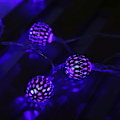 Miniatyrbillede 1 af 7: 5m 40 LED Kugleformet Lysstreng til Soveværelse, Græs, Landskab, Have, Hjem, Ferie - Blå