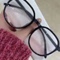 Miniatyrbillede 5 af 5: Store Briller med Stor Ramme, Blålysblokering, 0 Dioptri, Computer Spilbriller til Modekvinder, Lys Sort Blush 0 Dioptri Briller