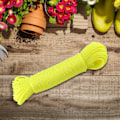 Miniatyrbillede 2 af 8: 20m Nylon Reb/Line/Snøre Tøjline Have Camping Udendørs (Gul)