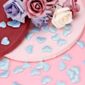 Miniatyrbilde 4 av 8: 500 stk Hjerteformet Dekorasjonssvamppose Bryllup Jubileum Valentinsdag Festtilbehør (2,1 cm Lyseblå 500 stk Pose)