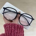 Miniatyrbillede 1 af 5: Store Briller med Stor Ramme, Blålysblokering, 0 Dioptri, Computer Spilbriller til Modekvinder, Lys Sort Blush 0 Dioptri Briller