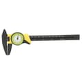 Plast Dial Vernier Caliper Ruler - Professional 0-150mm Measuring Tool (Yellow)