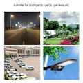 Miniatyrbillede 8 af 10: LED Solpanel Menneskekropslys Dobbelt Sensor Vandafvisende Havevæglampe med Monteringstang