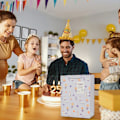 Miniatyrbillede 5 af 5: 12 stk. blomster håndtaske børnedag fødselsdag gavepose smykker tøj shopping papirpose