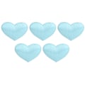 Miniatyrbilde 1 av 8: 500 stk Hjerteformet Dekorasjonssvamppose Bryllup Jubileum Valentinsdag Festtilbehør (2,1 cm Lyseblå 500 stk Pose)