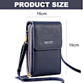 Miniatyrbild 4 av 5: Liten crossbody-väska för kvinnor i läder, axelväska för mobiltelefon, modeaccessoarer, reseplånböcker
