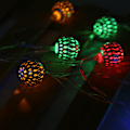 Miniatyrbillede 2 af 7: 5m 40 LED Kugleformet Lysstreng til Soveværelse, Græs, Landskab, Have, Hjem, Feriedekoration, Farverig