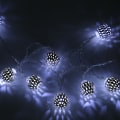 Miniatyrbillede 7 af 8: 1,2 m 10 LED Kugle Fairy String Lys til Soveværelse Græslandskab Have Hjem Ferie Koldhvid