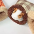 Miniatyrbillede 6 af 8: Varmt Plys Hamster Bed Hus Blød Marsvin Bed Roterede Nest Små Dyr Mus Sovepose