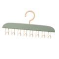 Miniatyrbillede 7 af 8: Tanktop Bøjle Pladsbesparende BH Organizer Bølget Tøjbøjle med Kroge til Camisoler Tanktoppe BH'er Slips Badedragter Stropløse Kjoler Lysegrøn