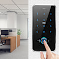 Miniatyrbild 9 av 10: Touch Screen Dörrknappsats Fingeravtryck Lösenord Kortläsare IP68 Vattentät Wiegand26 Åtkomstkontroller