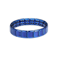 Miniatyrbild 8 av 8: Magnetiska armband för män i titanstål, kroppsslankande armband, dubbla rader med starka magneter, armband för hälsovård