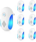 Ultrasonic Rodent Repeller - 6-Pack - Silent Rodent Repellers - Safe and Energy Efficient - Controls Mice - White
