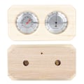 Miniatyrbillede 6 af 8: Bærbar 2-i-1 Træ Termometer Hygrometer Damp Sauna Rum Tilbehør
