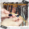 Miniatyrbild 7 av 7: 12 st Sisterlock-verktyg för åtdragning, verktyg för att låsa dreadlocks, virknål för mikrolocks, verktyg för att låsa dreads, verktyg för att dra åt hårförlängningar
