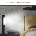 Pikkukuva 7 / 10: Kannettava erittäin kirkas LED-taskulamppu magneettisella työvalolla ja klipsillä, musta