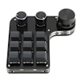 Miniatyrbillede 3 af 10: Mini Gaming Keypad 3 Knapper RGB Baggrundsbelyst Blå Kontakt Programmerbar 9 Tasters Keypad til Musik Kontor Medier