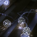 Miniatyrbillede 6 af 8: 1,2 m 10 LED Kugle Fairy String Lys til Soveværelse Græslandskab Have Hjem Ferie Koldhvid