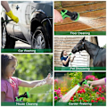 Miniatyrbillede 2 af 5: Havehose 50 ft & Dysse, Udvidbar Havehose Heavy Duty, Tilbagekørsel Vandhose 10 Funktion Dysse, Slange med Solid Messingbeslag & Holdbar