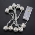 Miniatyrbillede 5 af 8: 1,2 m 10 LED Kugle Fairy String Lys til Soveværelse Græslandskab Have Hjem Ferie Koldhvid