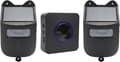 Wireless Driveway Alarm - Motion Detector Set - Extra Security - Solar Powered - 300 Meter Range - Black
