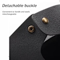 Miniatyrbillede 4 af 5: Vævæskeskrin Cover, Kvadratisk Vævæskeskrin Holder, Moderne PU Læder Vævet, Stilfuld Ternet Design til Stue, Dekorativ Hylde