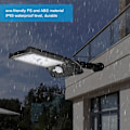 Miniatyrbillede 10 af 10: LED Solpanel Menneskekropslys Dobbelt Sensor Vandafvisende Havevæglampe med Monteringstang