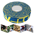 Pikkukuva 6 / 8: 2,5 cm x 25 m Hockey-suojateippi Urheilu Badminton-keppipehmusteet Hockeymailan teipit Keltainen Plus-merkki