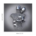 Miniatyrbillede 1 af 8: 3D Kærlighedshjerte Moderne Kunst Dekorativ Metalfigur Statue Kunst Lærred Maleri Væghængende Rammeløs Rum Dekoration