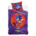 Sonic the Hedgehog Lila bäddset 140×200 cm, 70×90 cm