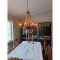 Pikkukuva 4 / 8: Exciting ceiling lamp made of steel and rope in marine model
