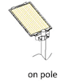 Miniatyrbild 6 av 7: Allt-i-ett solcellslampa med PIR-sensor Modell: DJ603-9W-02