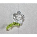 Pikkukuva 2 / 4: Hängdekorationer i glas, kulörta blommor. 1,7 m x 8 stycken