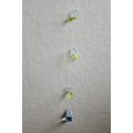 Pikkukuva 3 / 4: Hängdekorationer i glas, kulörta blommor. 1,7 m x 8 stycken