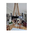 Pikkukuva 1 / 8: Exciting ceiling lamp made of steel and rope in marine model