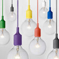Miniatyrbillede 1 af 2: Stylish red silicone lamp holders ,4 pack