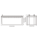 Miniatyrbillede 4 af 4: Gelbatteri, 12V/200 Ah, Highlands, 6GFM200G