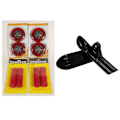 Pikkukuva 1 / 3: Kickbike set red handles, wheels and mini skis x 2 pcs