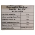 Pikkukuva 2 / 2: Monokristallina solcellspanel kit 125W