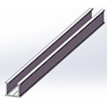 Pikkukuva 2 / 2: KS-UR8-2100, long 8# U-rail used with longer self-drilling screw