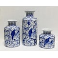Pikkukuva 2 / 2: Medium-sized fine porcelain vase with hand-painted decoration