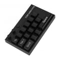 Miniatyrbillede 3 af 5: Mekanisk tastaturpynt lysende display med nummermærkater til hjemmekontor dekoration sort