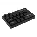 Miniatyrbillede 5 af 5: Mekanisk tastaturpynt lysende display med nummermærkater til hjemmekontor dekoration sort