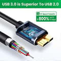 Miniatyrbilde 2 av 5: Magisk USB 3.1 Type-C til 3.0 Micro-adapter Type-C til Micro-B USB-datakabel (2M)
