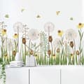 Miniatyrbild 2 av 5: Maskrosor Blommor Fåglar Väggdekor - Väggdekoration för Vardagsrum Sovrum Väggdekor