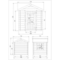 Pikkukuva 6 / 6: TIMBELA-puuleluauto - 113x111 cm - Paksuus 13 mm - Mänty / kuusi - M570M-1 Blå
