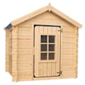Miniatyrbillede 4 af 6: Træhus til børn TIMBELA - 113x111 cm - Tykkelse 13 mm - Fyr / ædelgran - M570M-1 Blå