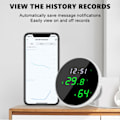 Miniatyrbilde 3 av 4: Temperatur- og fuktighetssensor, Tuya WiFi-termometer hygrometer LED-speilskjerm App-timing, sanntidsovervåking og -innspilling
