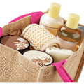 Miniatyrbillede 4 af 4: Westford Mill Jute Mini Gavepose (6 liter) One Size Naturlig/Fuchsia Natural/Fuchsia One Size